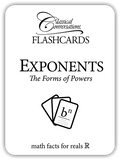 Math Flashcards Exponents: The Forms of Powers