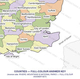 United Kingdom Cycle 3 Geography Maps (Full Colour Answer Key)