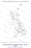 United Kingdom Cycle 3 Geography Maps (Black Line Master)
