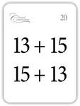 Addition: The Commutative Law (Math Flashcards)