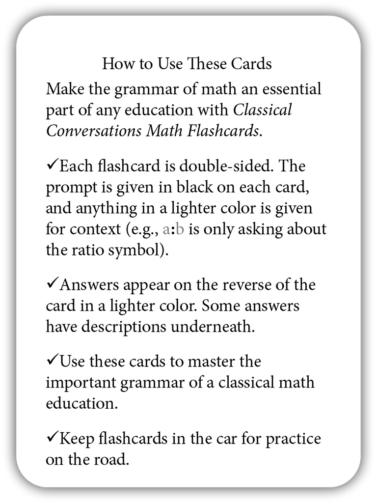 Fractions: Equivalencies and Properties (Math Flashcards) – Classical ...