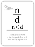 Fractions: Equivalencies and Properties (Math Flashcards)