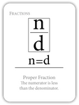 Fractions: Equivalencies and Properties (Math Flashcards)