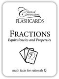 Fractions: Equivalencies and Properties (Math Flashcards)