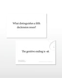 Latin Nouns and Pronouns Flashcards
