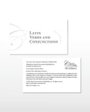 Latin Verbs and Conjunctions Flashcards