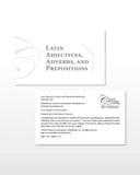 Latin Adjectives, Adverbs, and Prepositions Flashcards
