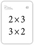 Multiplication: The Commutative Law (Math Flashcards)