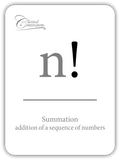 Notations: Symbols and Abbreviations (Math Flashcards)