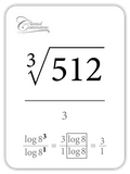 Math Flashcards Roots & Logarithms: Bases and Indices
