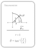 Trigonometry: In Degrees and Radians Flashcards