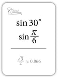 Trigonometry: In Degrees and Radians Flashcards