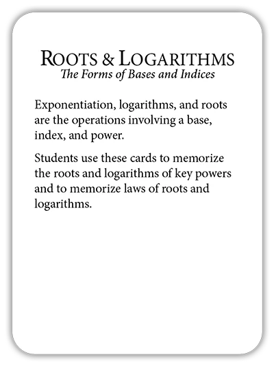 Mit Program Math Roots Math Flashcards Roots & Logarithms: Bases and Indices – Classical ...