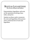 Math Flashcards Roots & Logarithms: Bases and Indices