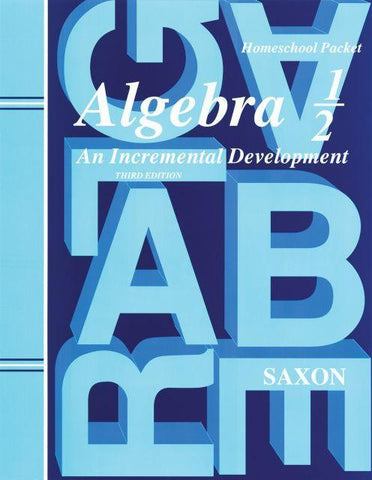 Saxon Algebra 1/2 Homeschool Kit
