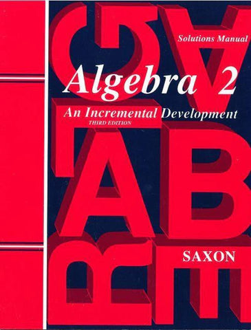 Saxon Algebra 2 Solutions Manual