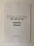 Melodies for All of Us Solutions Manual